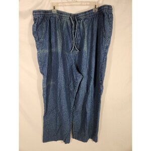 CW Classics Womens Plus Capri Pants Comfort Waistband Cotton 3X